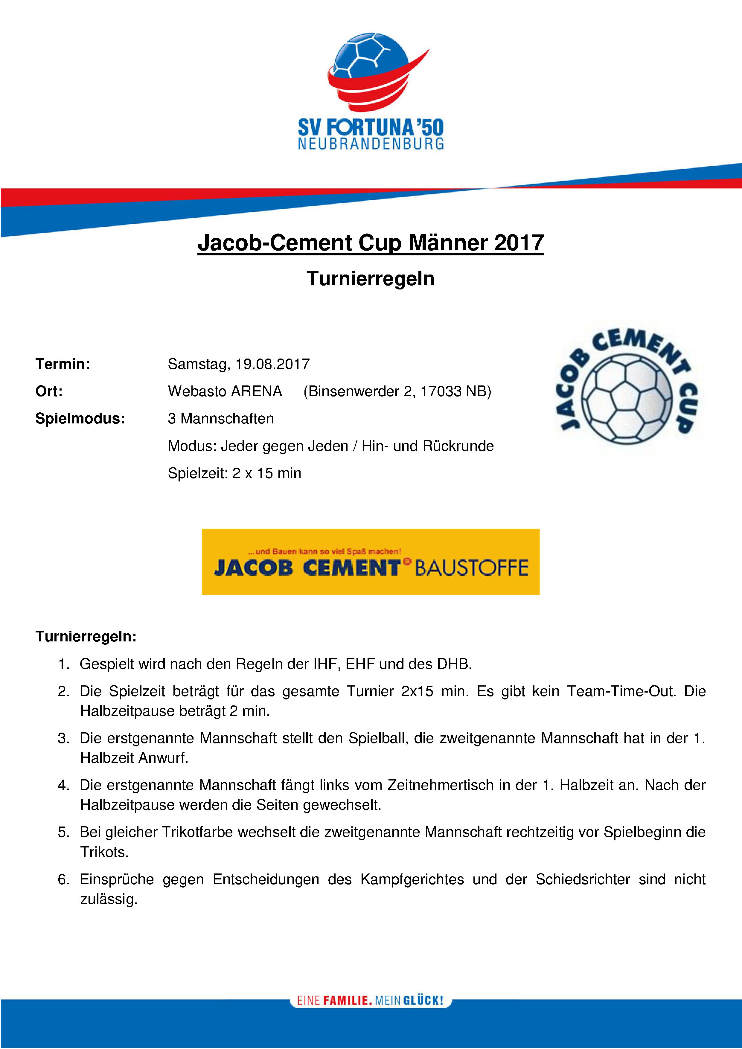 Neu Spielplan JC Cup Männer 2017 1